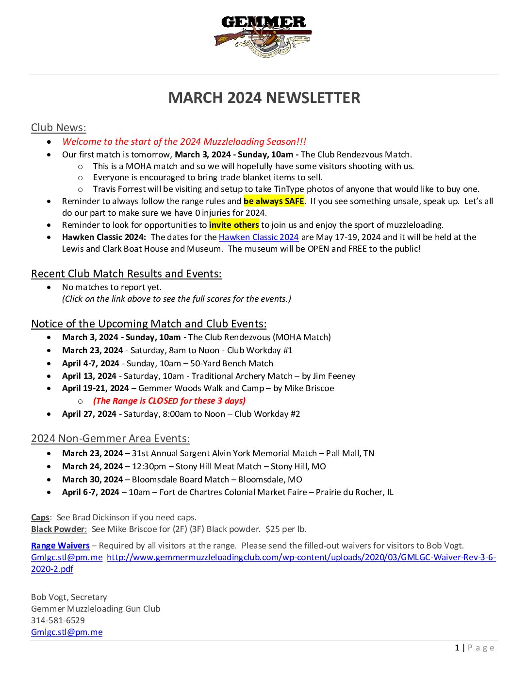 March 2024 Newsletter