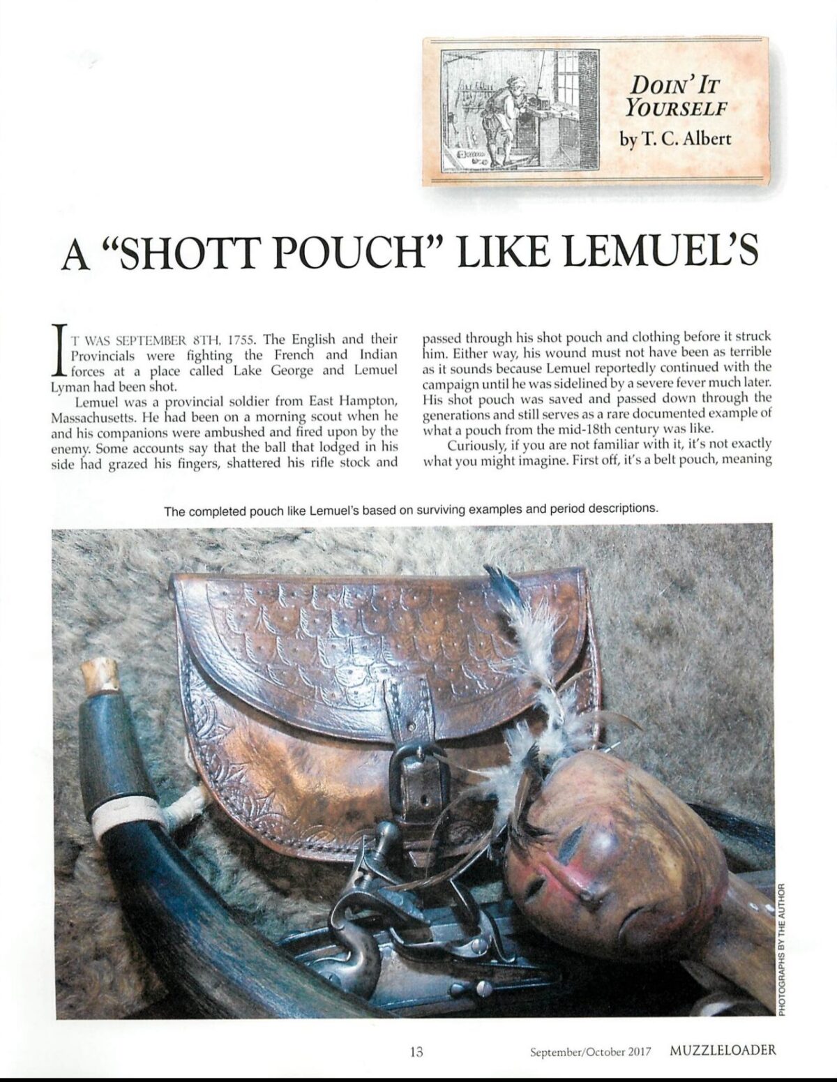 A “Shott Pouch” Like Lemuel’s – by T.C. Albert
